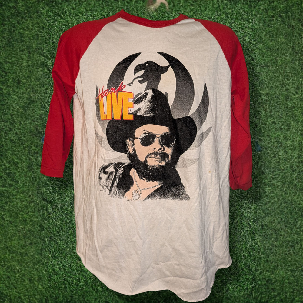 Vintage 1980's Hank Williams Jr Fanclub T-shirt - LARGE